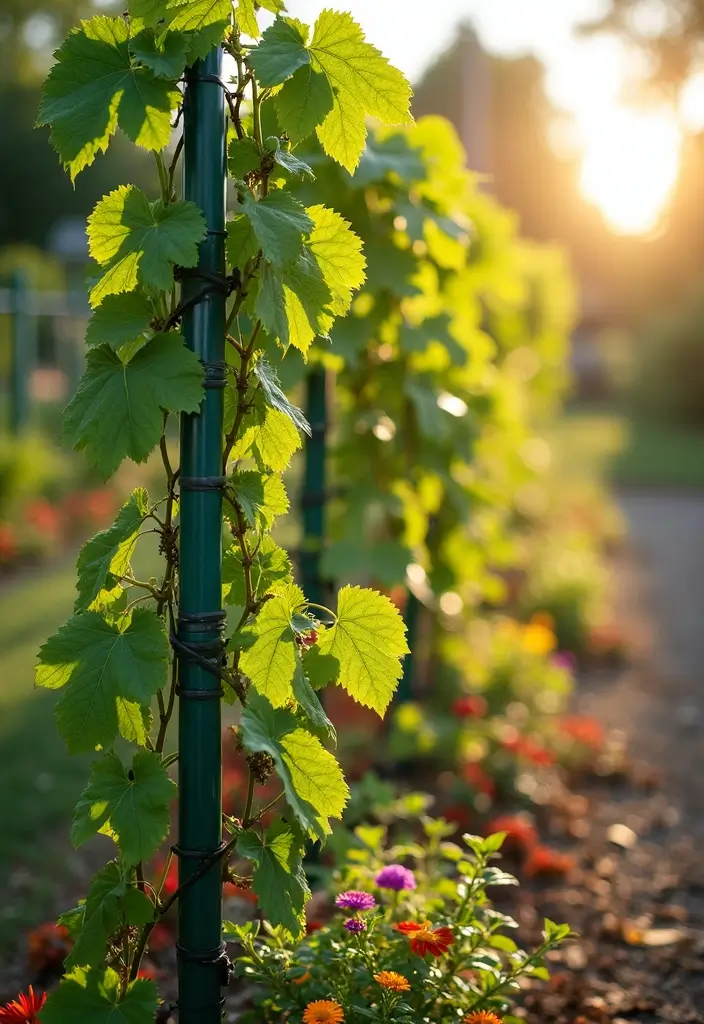 30 Concord Grape Trellis Ideas for Classic Vineyards 162 30 Concord Grape Trellis Ideas for Classic Vineyards - 24. PVC Pipe Trellis