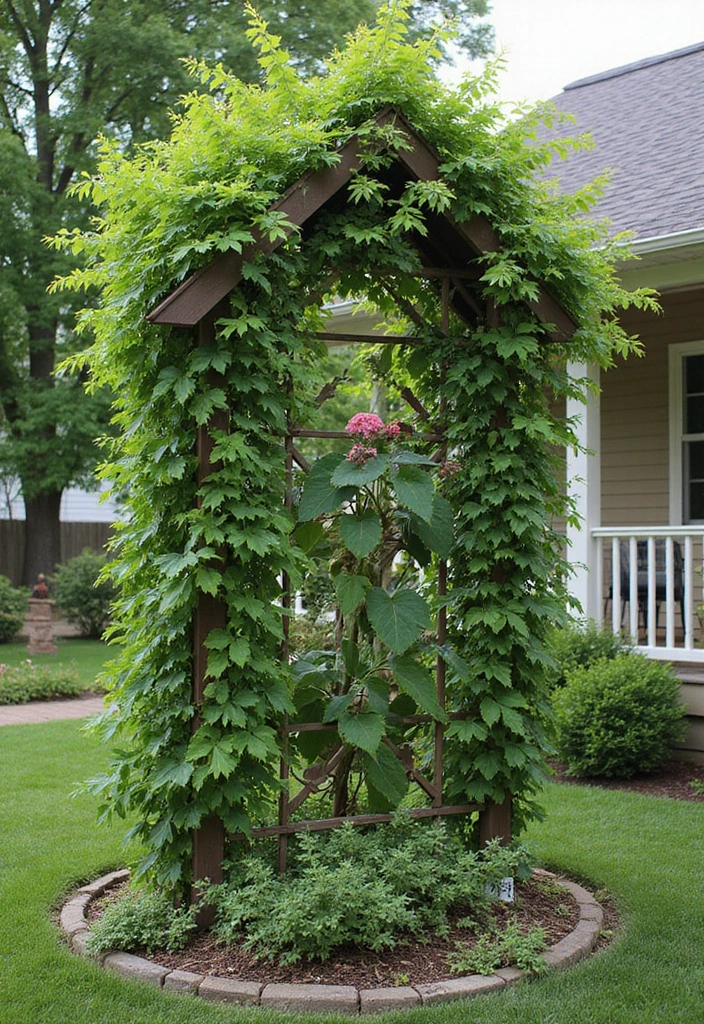 30 Container Planter Ideas for Every Type of Plant - 14. Vertical Garden Trellis