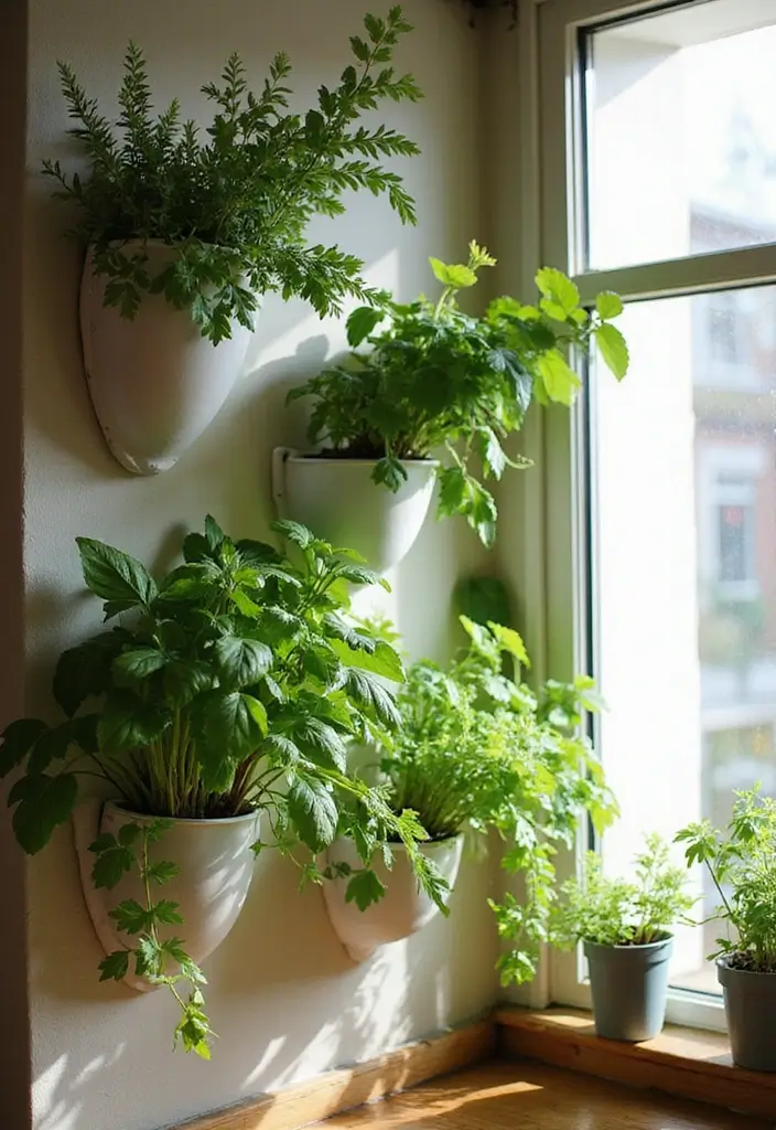 30 Container Planter Ideas for Every Type of Plant - 17. Vertical Herb Garden