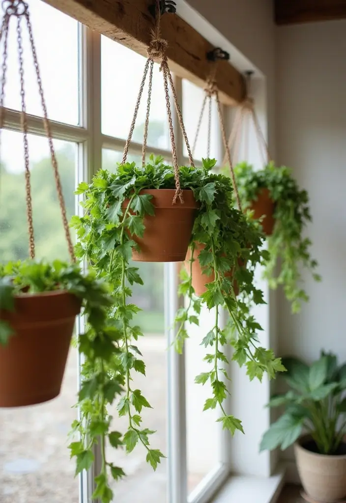 30 Container Planter Ideas for Every Type of Plant - 2. Hanging Terracotta Pots