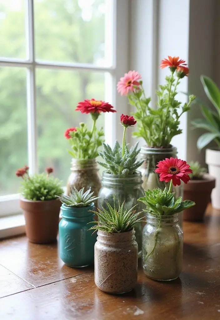 30 Container Planter Ideas for Every Type of Plant - 20. Decorative Jars and Vases