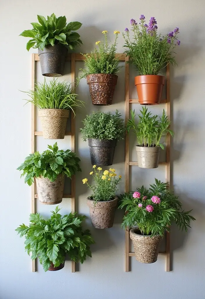30 Container Planter Ideas for Every Type of Plant - 3. Vertical Wall Planters