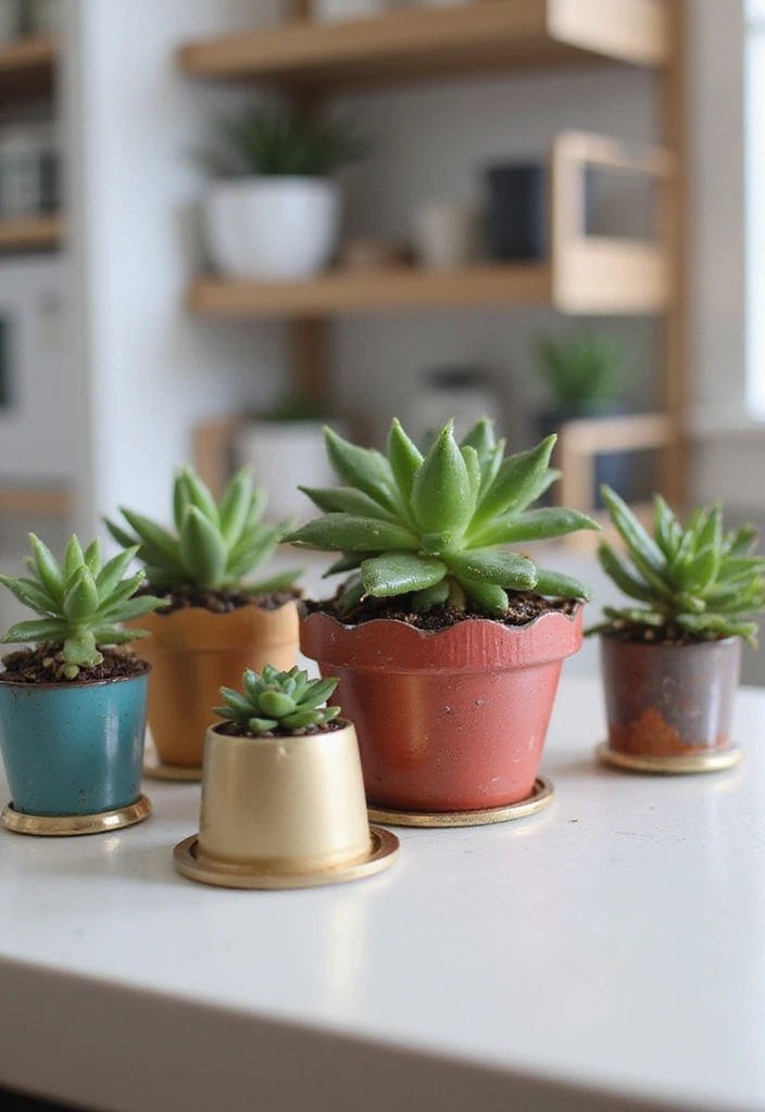 30 Cup Planter Ideas That Are Adorable and Easy to Make 99 30 Cup Planter Ideas That Are Adorable and Easy to Make - 15. Upcycled Coffee Capsules