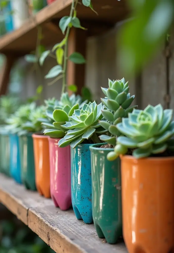 30 Cup Planter Ideas That Are Adorable and Easy to Make 127 30 Cup Planter Ideas That Are Adorable and Easy to Make - 19. Plastic Bottle Planters