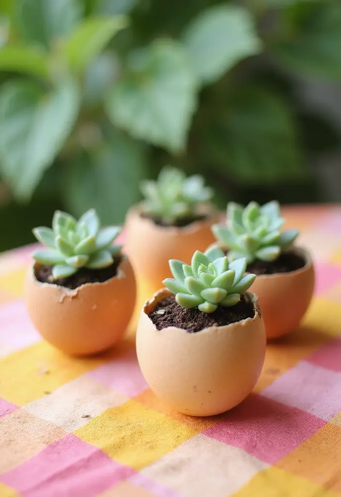 30 Cup Planter Ideas That Are Adorable and Easy to Make 134 30 Cup Planter Ideas That Are Adorable and Easy to Make - 20. Eggshell Planters