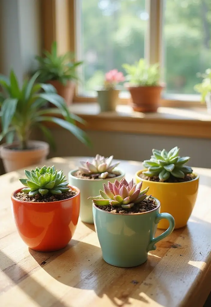 30 Cup Planter Ideas That Are Adorable and Easy to Make 148 30 Cup Planter Ideas That Are Adorable and Easy to Make - 22. Decorative Fruit Cups