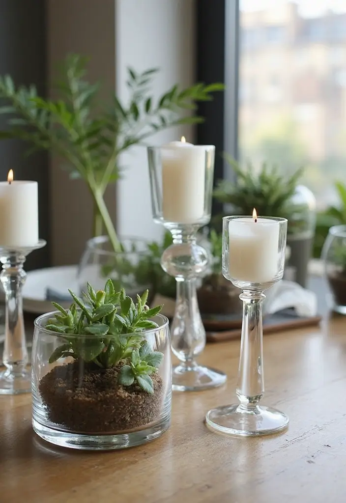 30 Cup Planter Ideas That Are Adorable and Easy to Make 155 30 Cup Planter Ideas That Are Adorable and Easy to Make - 23. Unique Glass Candle Holders