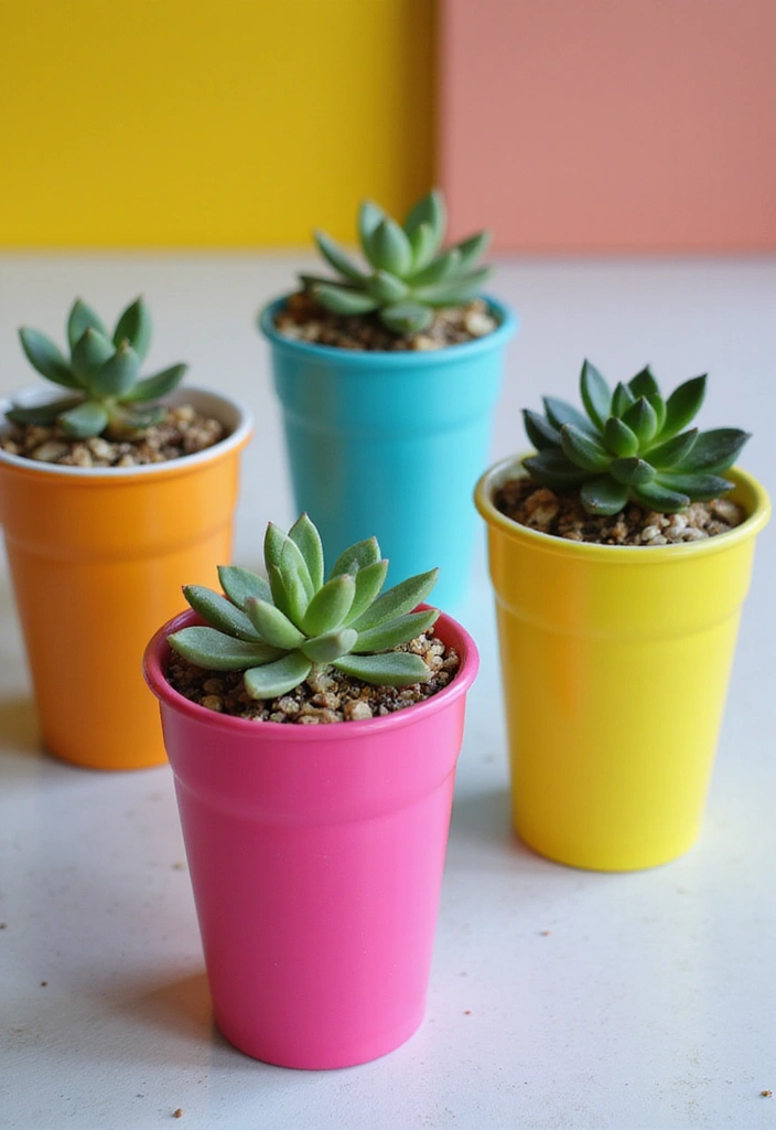 30 Cup Planter Ideas That Are Adorable and Easy to Make 43 30 Cup Planter Ideas That Are Adorable and Easy to Make - 7. Upcycled Sippy Cups