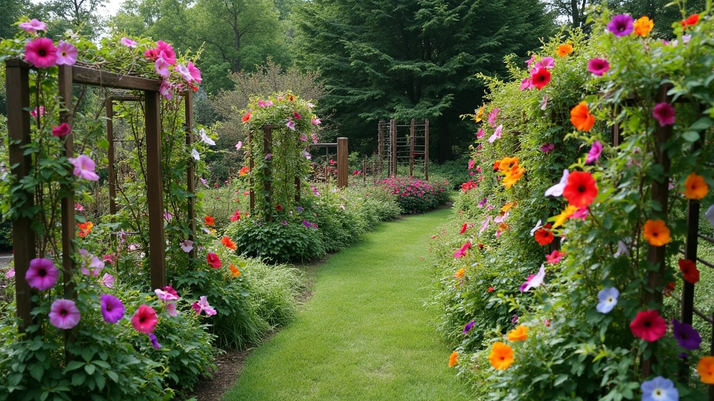 30 DIY Morning Glory Trellis Ideas for a Burst of Color