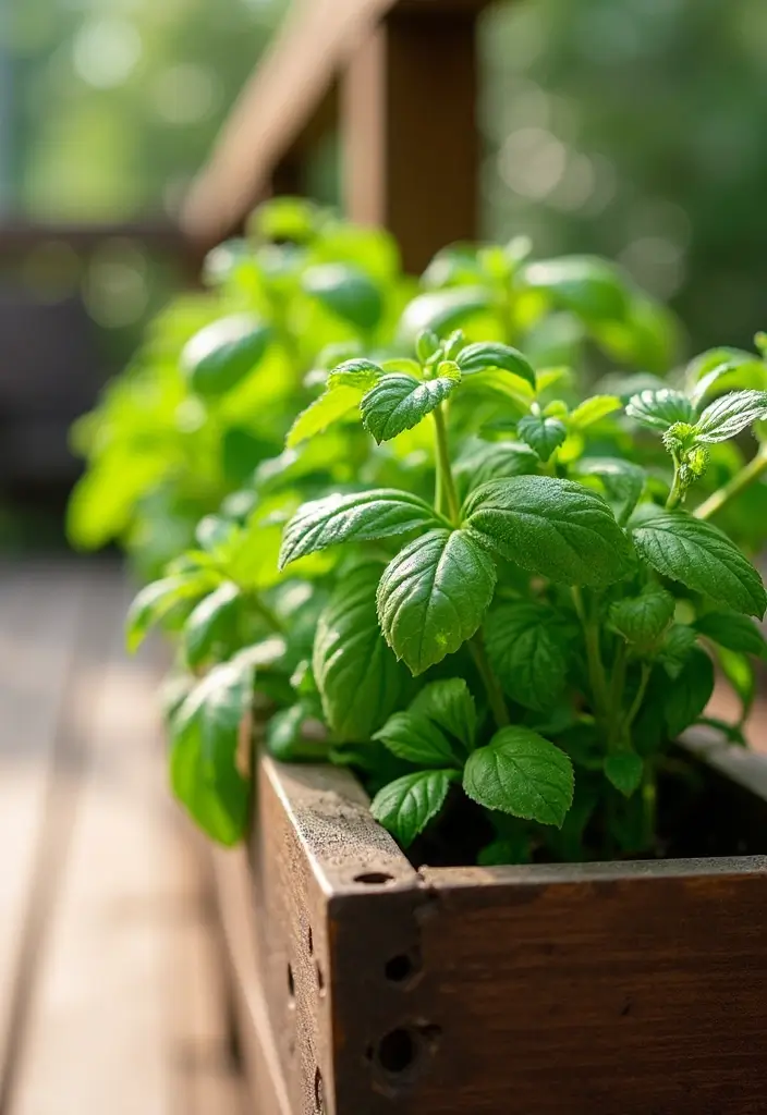 30 Deck Railing Planter Ideas for Vertical Garden Beauty - 1. Vertical Herb Garden Planters