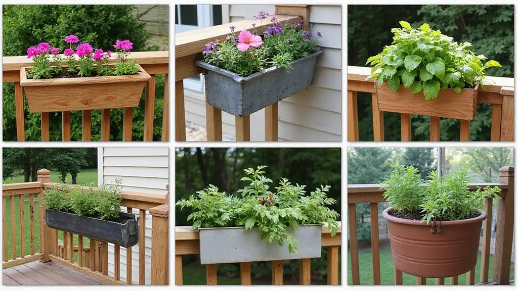 30 Deck Railing Planter Ideas for Vertical Garden Beauty