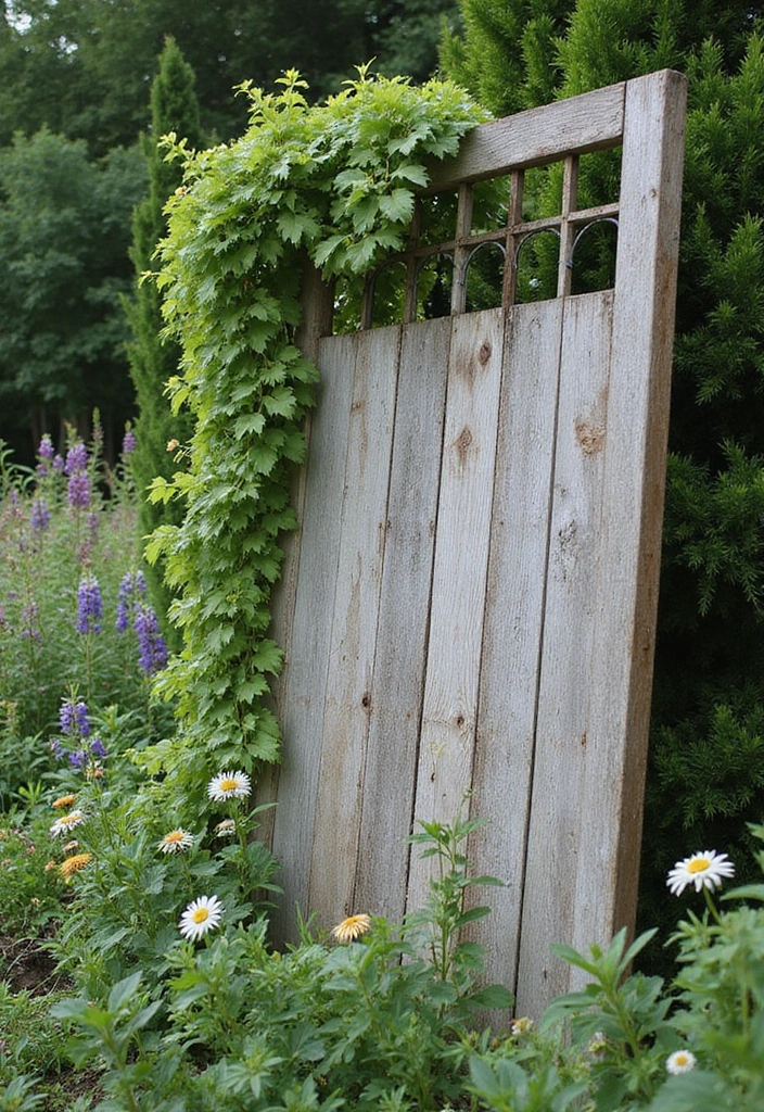 30 Dollar Tree Trellis Ideas That Are Budget-Friendly and Cute - 9. Fencing Panel Trellis