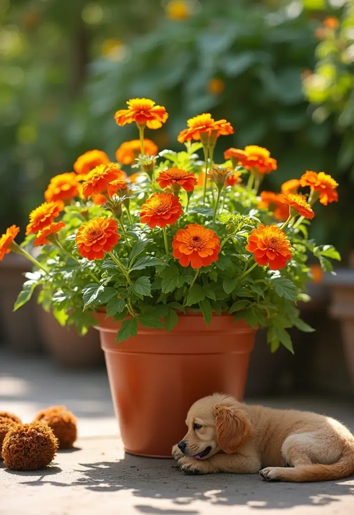 30 Easy Fall Planter Ideas That Add Warm Seasonal Color - 22. Pet-Friendly Planter