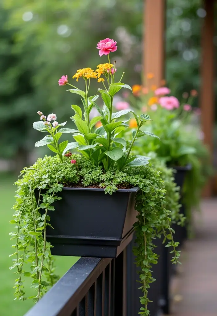 30 Easy Fall Planter Ideas That Add Warm Seasonal Color - 27. Unique Horizontal Planter