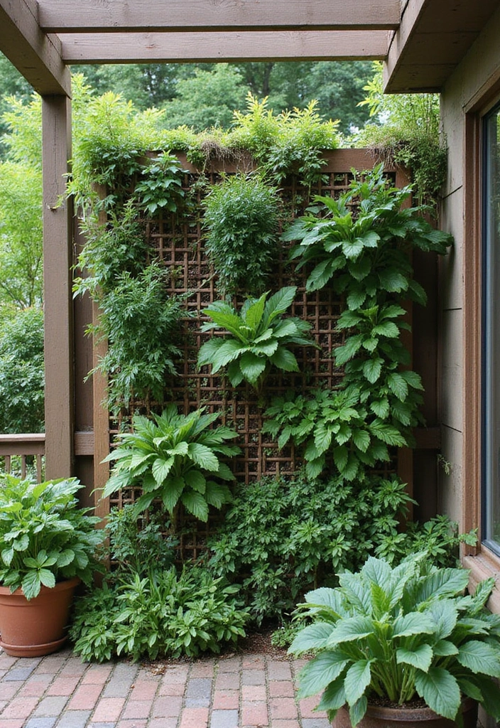 30 Free-Standing Trellis Ideas That Make a Statement 60 30 Free-Standing Trellis Ideas That Make a Statement - 10. Vertical Garden Wall Trellis
