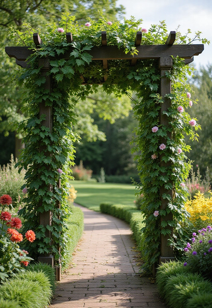 30 Free-Standing Trellis Ideas That Make a Statement 152 30 Free-Standing Trellis Ideas That Make a Statement - 24. Framed Trellis Picture