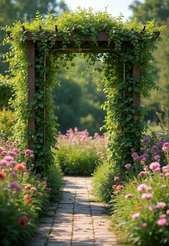 30 Free-Standing Trellis Ideas That Make a Statement 159 30 Free-Standing Trellis Ideas That Make a Statement - 25. Trellis with Reflective Elements