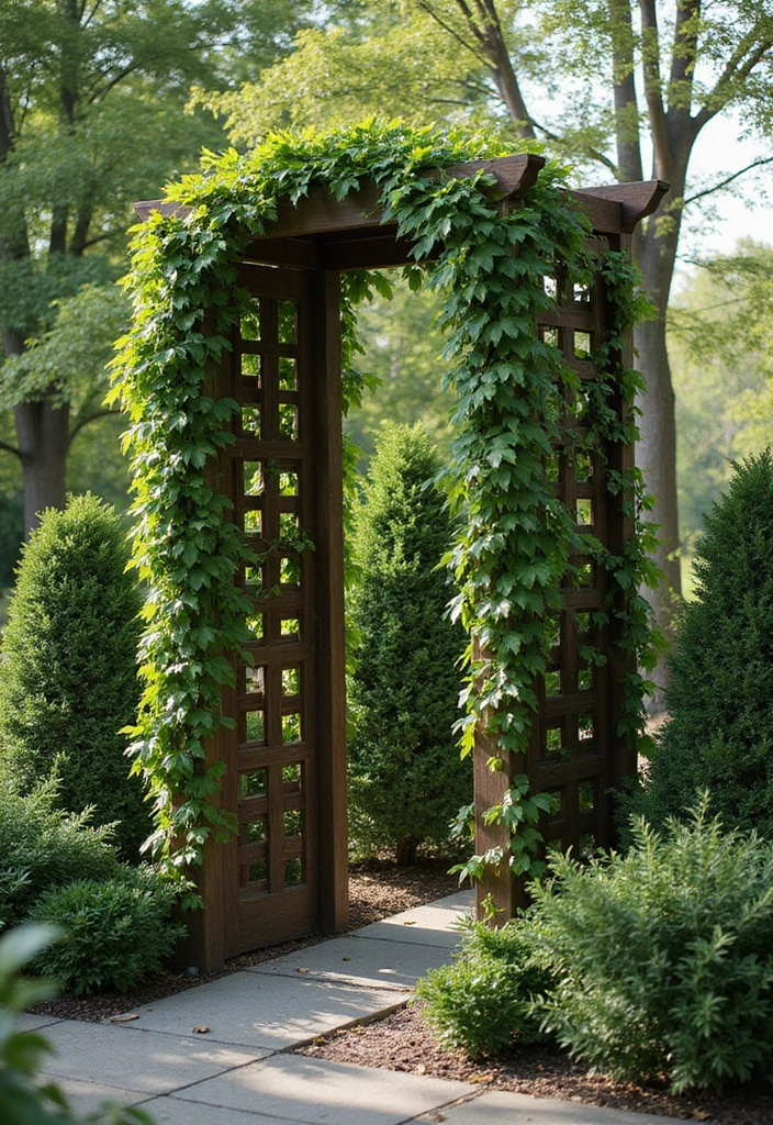 30 Free-Standing Trellis Ideas That Make a Statement 27 30 Free-Standing Trellis Ideas That Make a Statement - 5. Trellis for Privacy