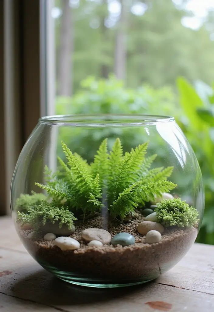 30 Front Porch Planter Ideas to Boost Your Curb Appeal 117 30 Front Porch Planter Ideas to Boost Your Curb Appeal - 19. Terrarium Planters