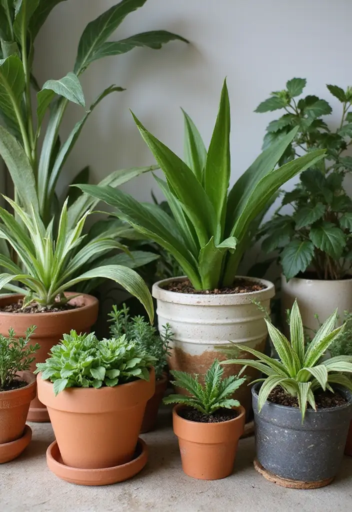 30 Front Porch Planter Ideas to Boost Your Curb Appeal 8 30 Front Porch Planter Ideas to Boost Your Curb Appeal - 2. Mixed Material Planters