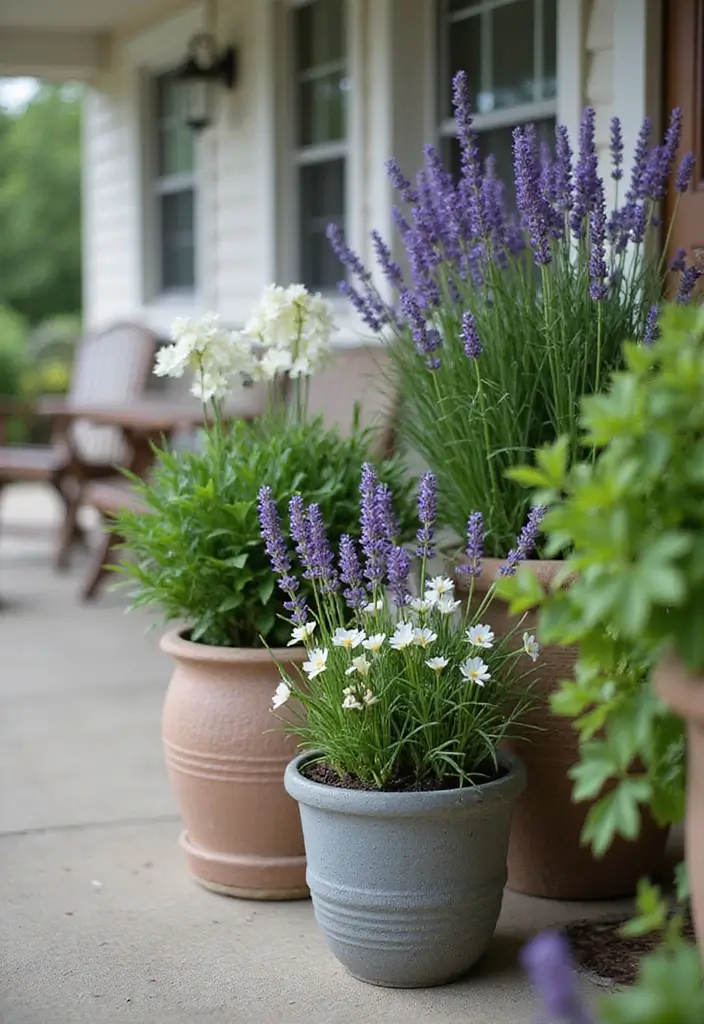 30 Front Porch Planter Ideas to Boost Your Curb Appeal 171 30 Front Porch Planter Ideas to Boost Your Curb Appeal - 27. Unique Scented Planters