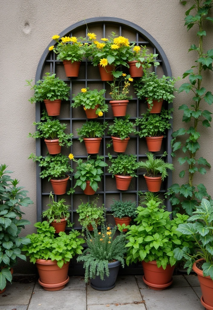 30 Lattice Trellis Ideas That Combine Beauty and Function - 21. Garden Wall Trellis