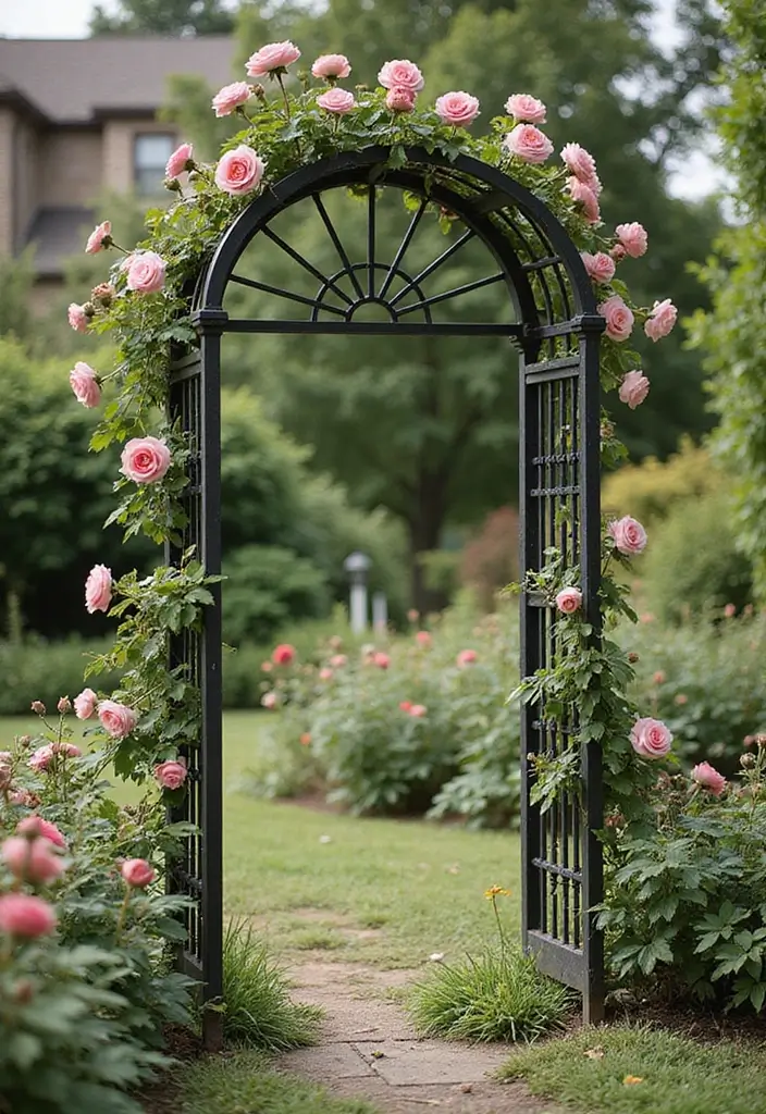 30 Lattice Trellis Ideas That Combine Beauty and Function - 29. Vintage Trellis