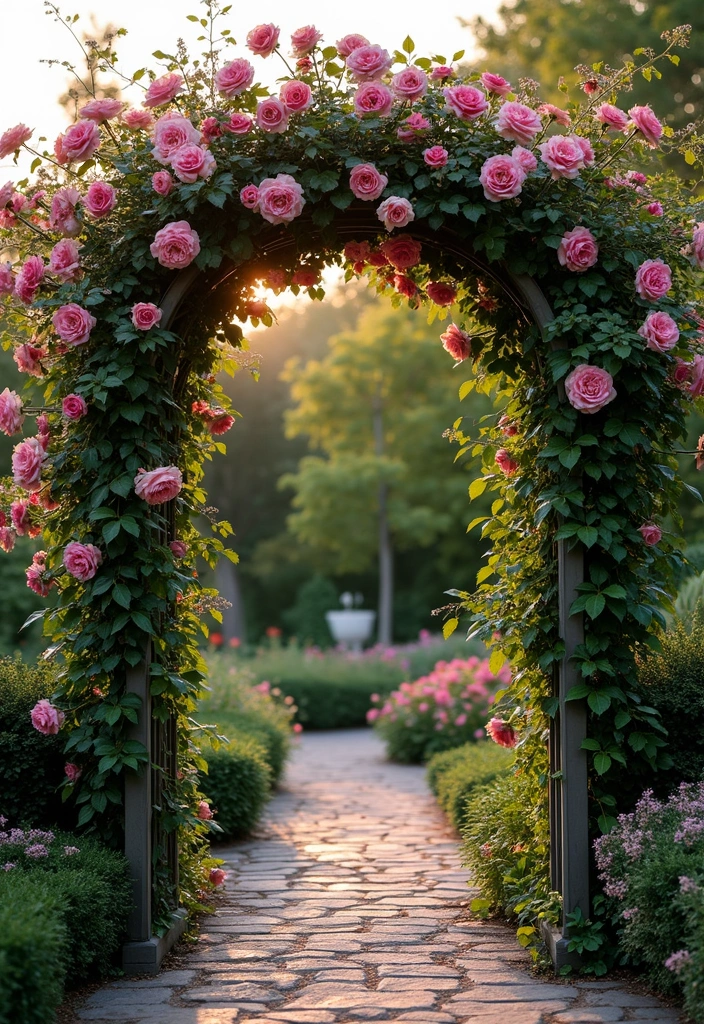 30 Lattice Trellis Ideas That Combine Beauty and Function - 4. Archway Trellis