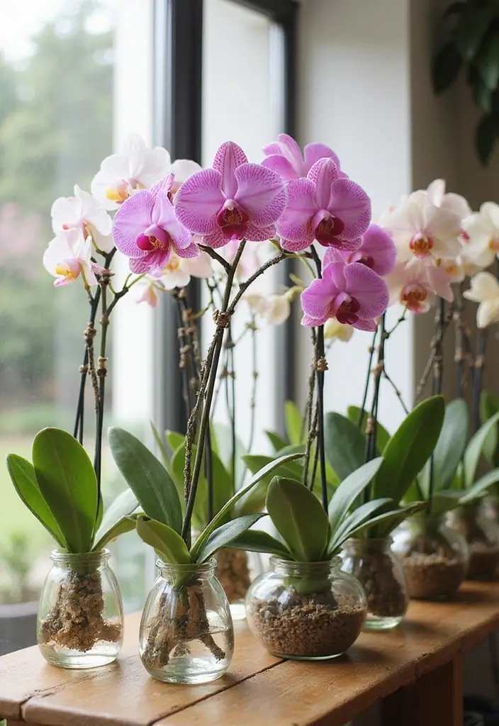 30 Orchid Planter Ideas That Highlight Elegant Blooms 1 30 Orchid Planter Ideas That Highlight Elegant Blooms - 1. Minimalist Glass Vases