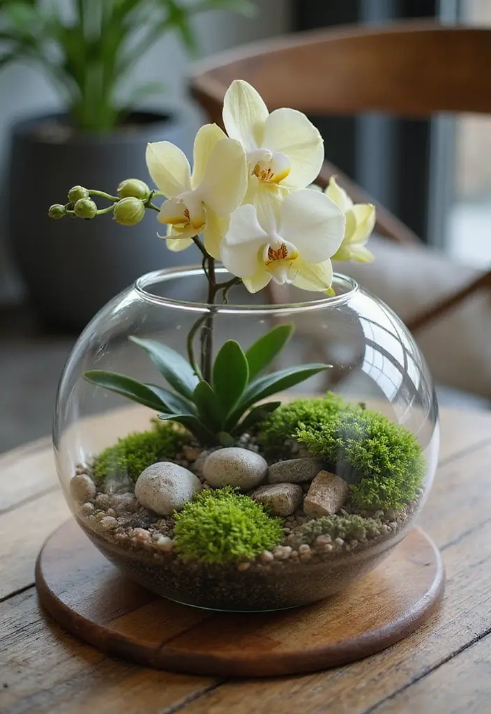 30 Orchid Planter Ideas That Highlight Elegant Blooms 27 30 Orchid Planter Ideas That Highlight Elegant Blooms - 5. Elegant Terrariums