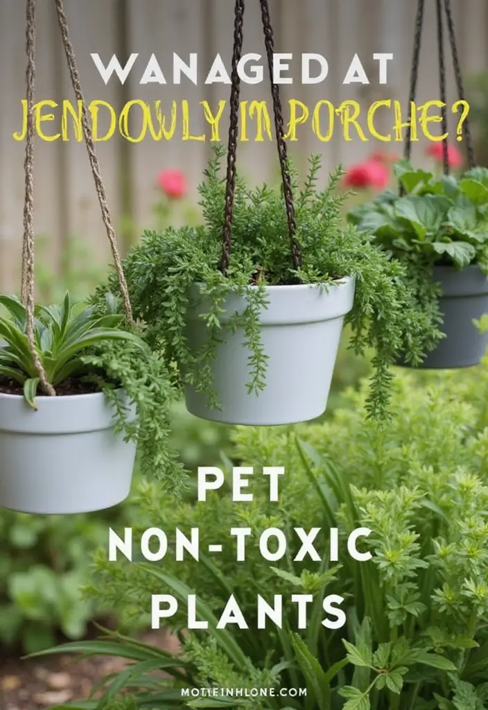 30 Outdoor Hanging Planter Ideas to Add Greenery Up High - 29. Hanging Pet Planters