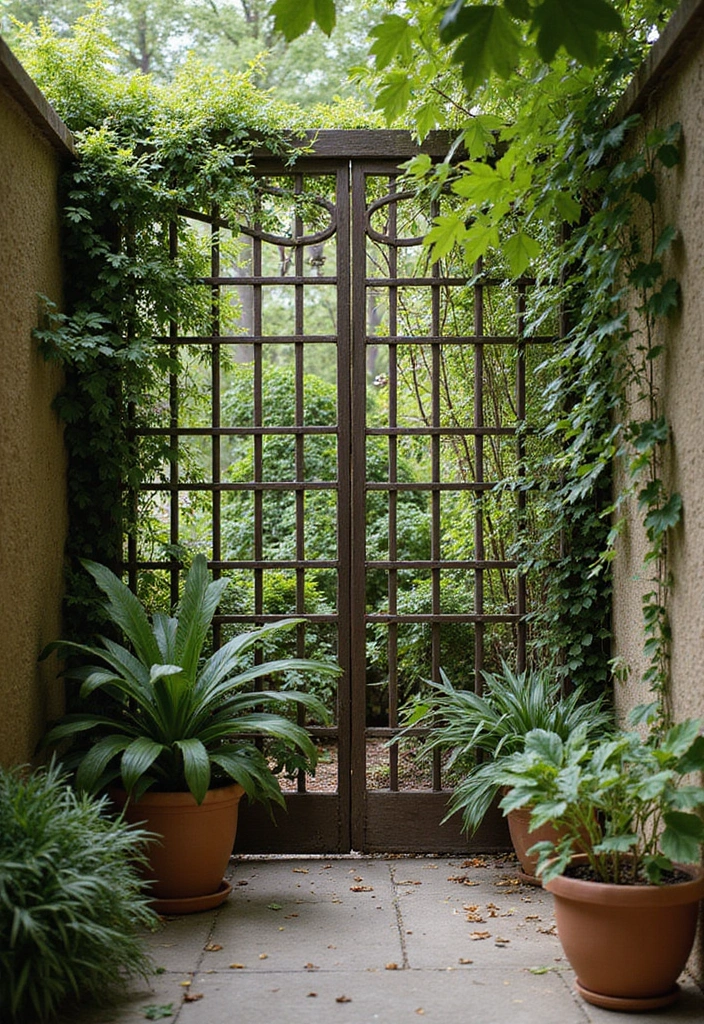 30 Outdoor Trellis Ideas That Transform Your Yard - 12. Trellis Screens for Privacy