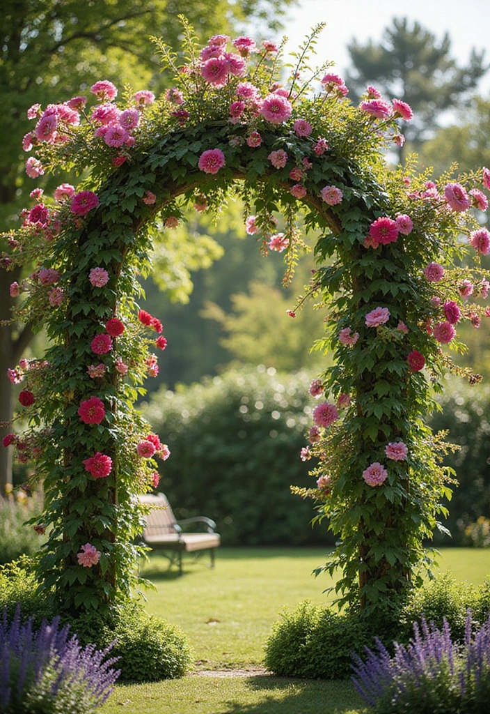 30 Outdoor Trellis Ideas That Transform Your Yard - 24. Floral Trellis