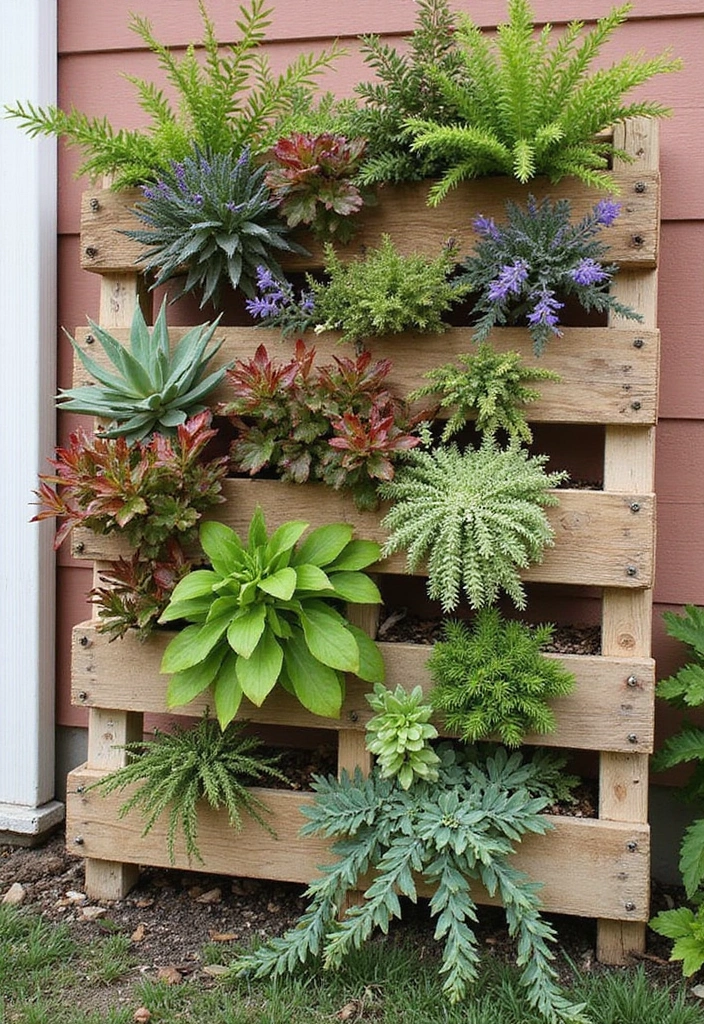 30 Pallet Planter Ideas You Can DIY on a Budget - 18. Pallet Planter for Succulents
