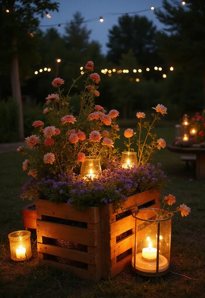 30 Pallet Planter Ideas You Can DIY on a Budget - 22. Pallet Lantern Planter