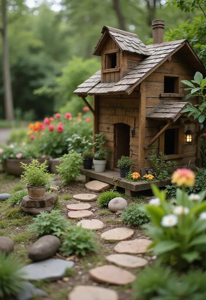 30 Pallet Planter Ideas You Can DIY on a Budget - 24. Pallet Fairy Garden