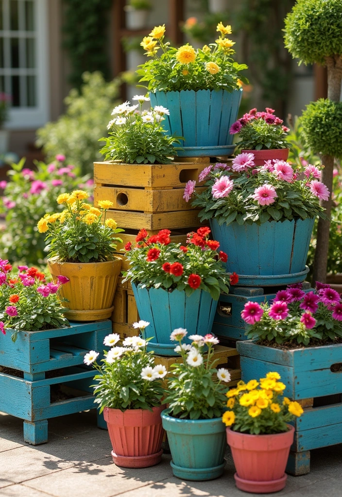 30 Pallet Planter Ideas You Can DIY on a Budget - 30. Pallet Decorative Planters