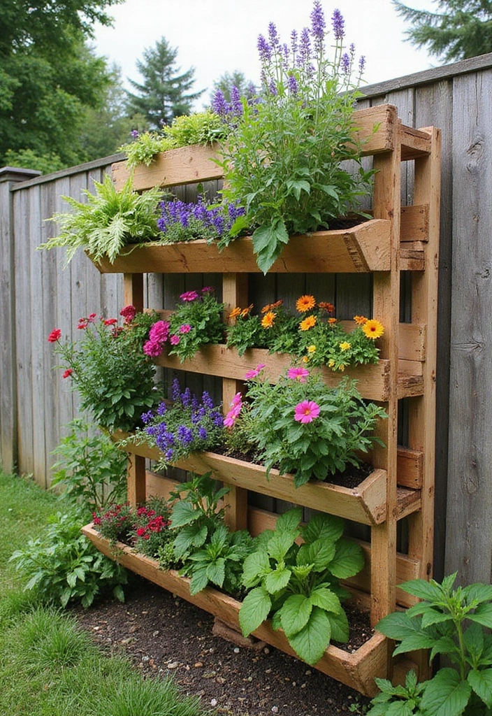 30 Pallet Planter Ideas You Can DIY on a Budget - 7. DIY Pallet Vertical Garden