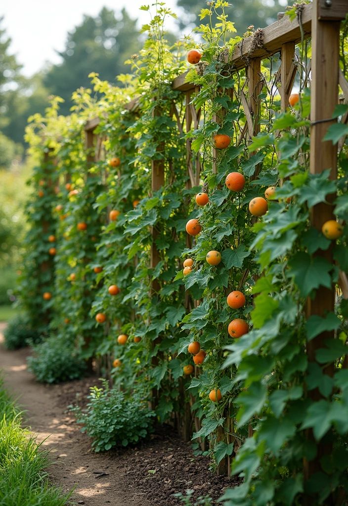 30 Passion Fruit Trellis Ideas for Tropical Garden Vibes 138 30 Passion Fruit Trellis Ideas for Tropical Garden Vibes - 22. Trellis with Windbreak