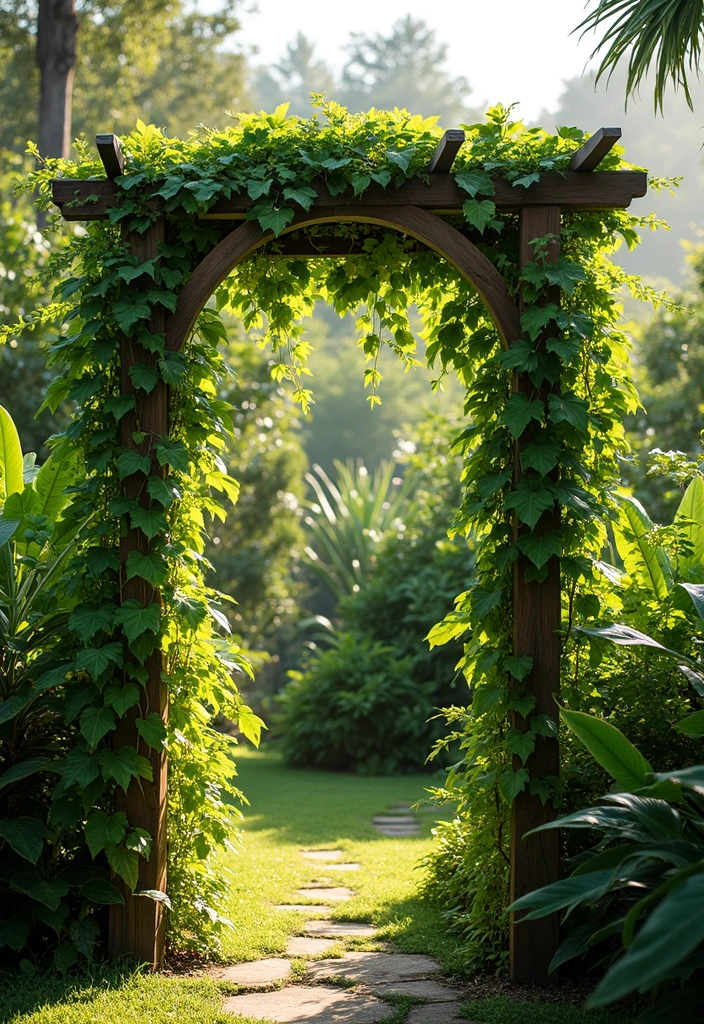 30 Passion Fruit Trellis Ideas for Tropical Garden Vibes 15 30 Passion Fruit Trellis Ideas for Tropical Garden Vibes - 3. A-Frame Trellis