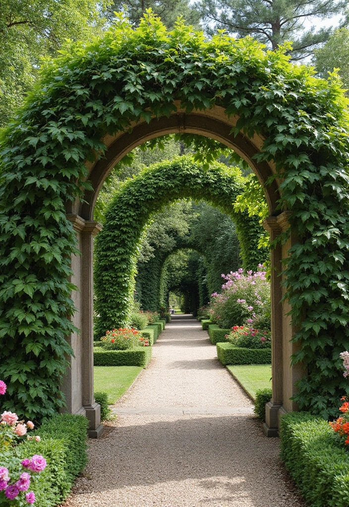 30 Passion Fruit Trellis Ideas for Tropical Garden Vibes 39 30 Passion Fruit Trellis Ideas for Tropical Garden Vibes - 7. Arched Garden Gateway