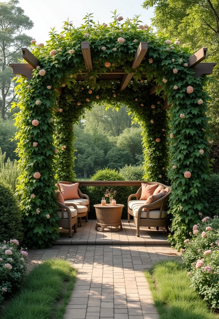 30 Patio Trellis Ideas That Add Privacy and Charm - 10. Canopy Trellis