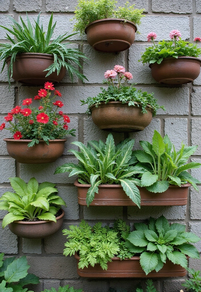 30 Planter Ideas to Elevate Your Outdoor and Indoor Spaces - 1. Wall-Mounted Planters