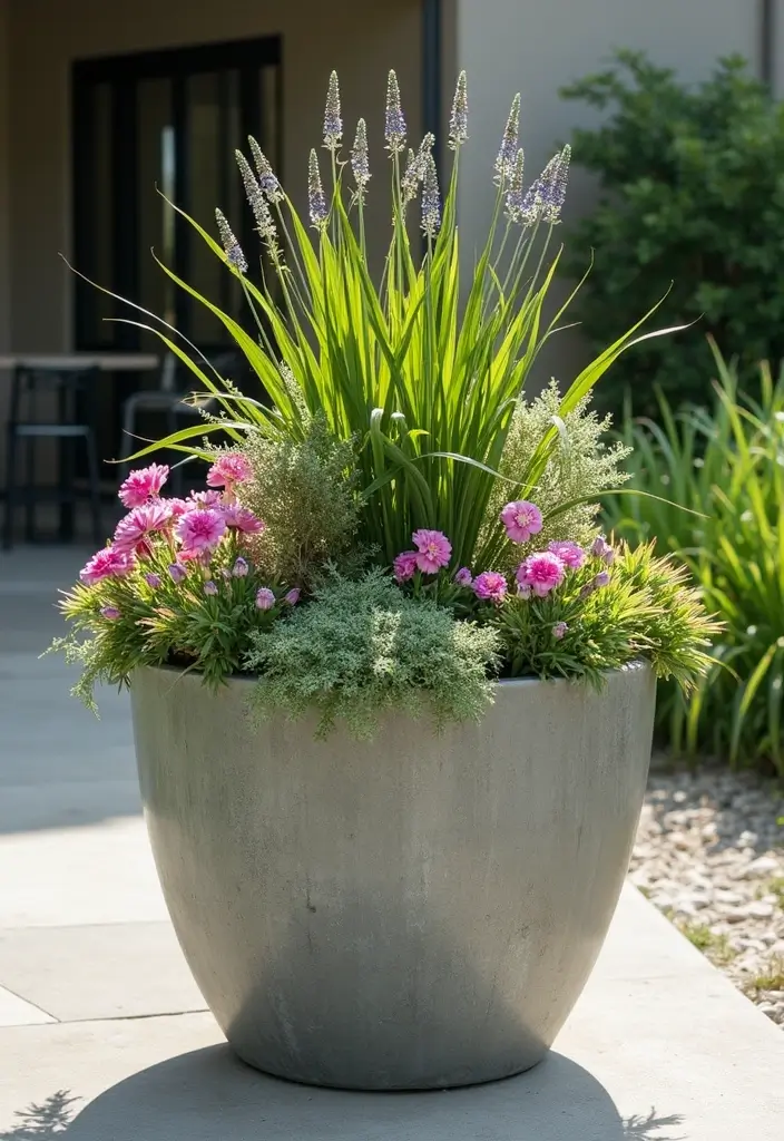 30 Planter Ideas to Elevate Your Outdoor and Indoor Spaces - 15. Creative Concrete Planters