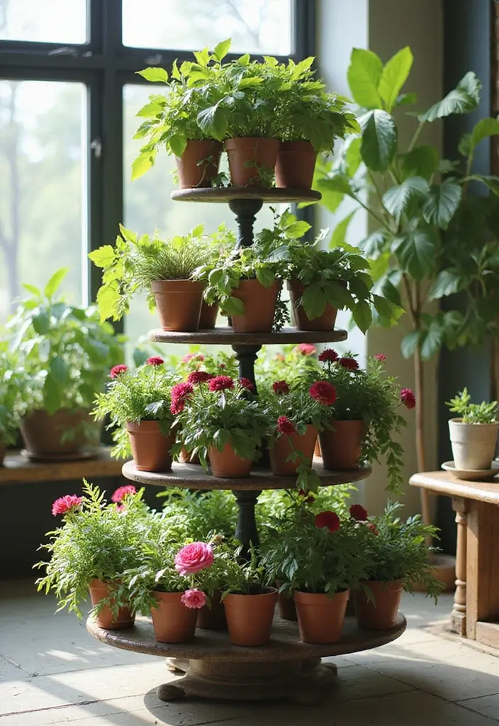 30 Planter Ideas to Elevate Your Outdoor and Indoor Spaces - 5. Tiered Plant Stands