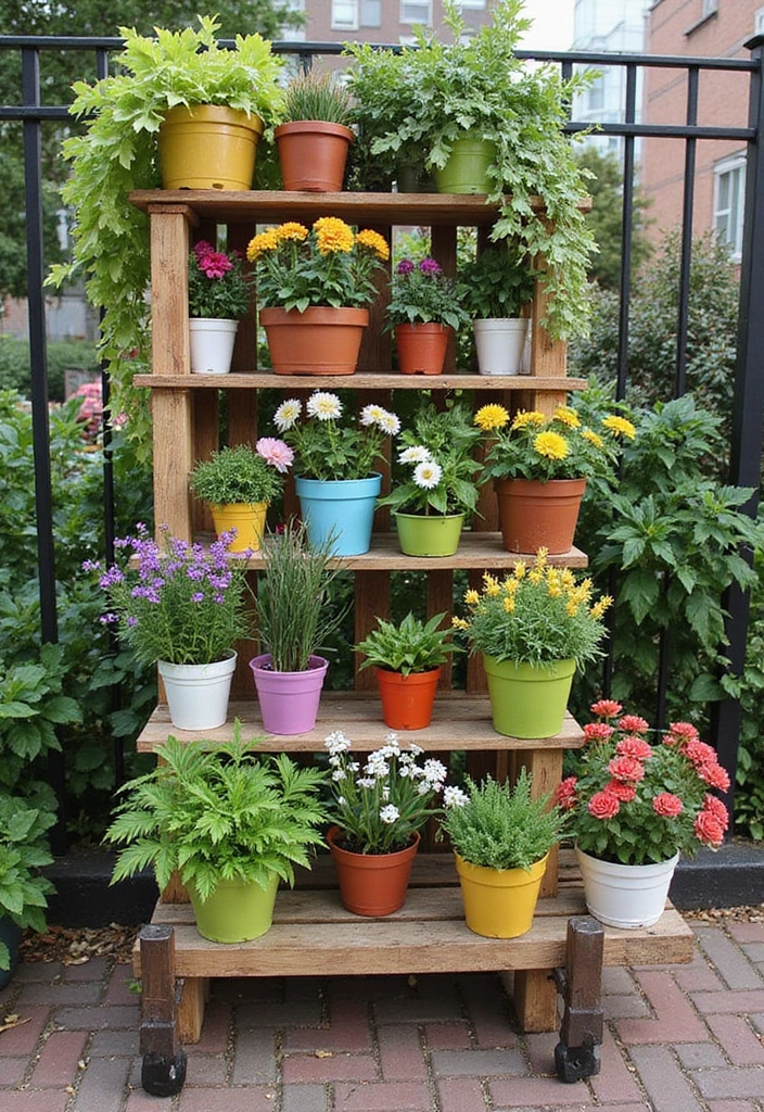 30 Pot Trellis Ideas Perfect for Small Gardens or Balconies - 16. Customizable Crate Trellis