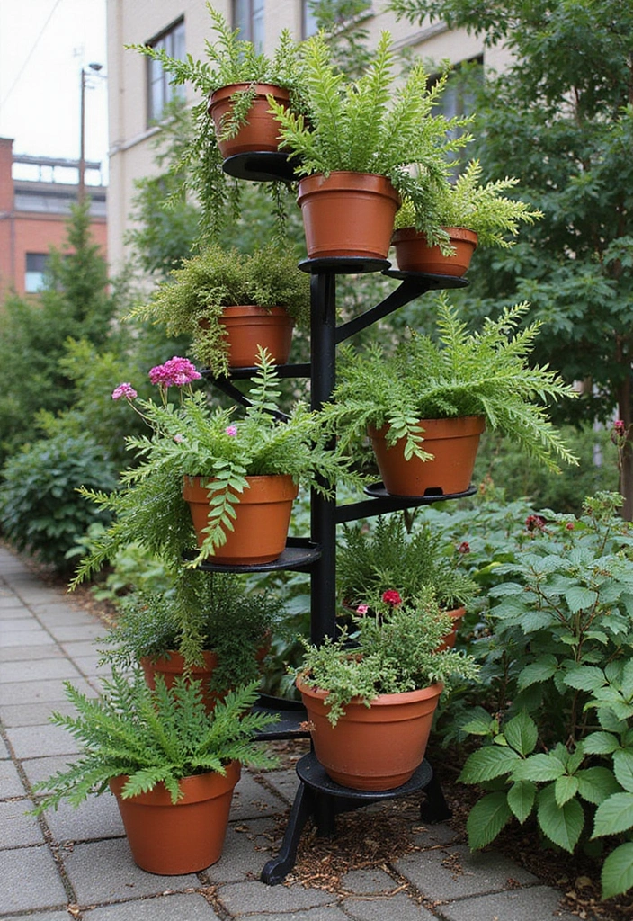30 Pot Trellis Ideas Perfect for Small Gardens or Balconies - 20. Spiral Trellis