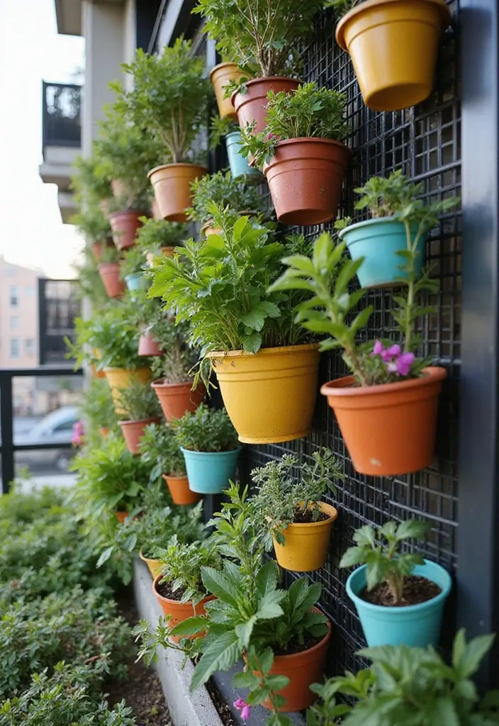30 Pot Trellis Ideas Perfect for Small Gardens or Balconies - 21. Vertical Garden Grid