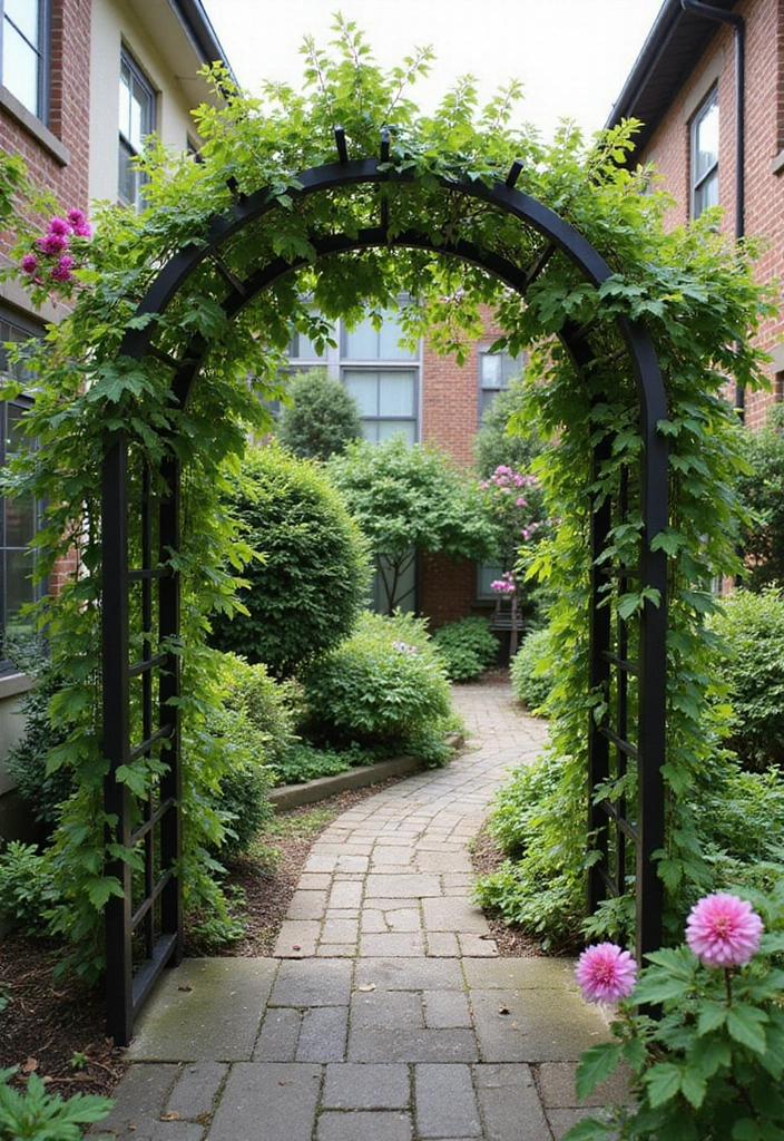 30 Pot Trellis Ideas Perfect for Small Gardens or Balconies - 25. Garden Arch Trellis