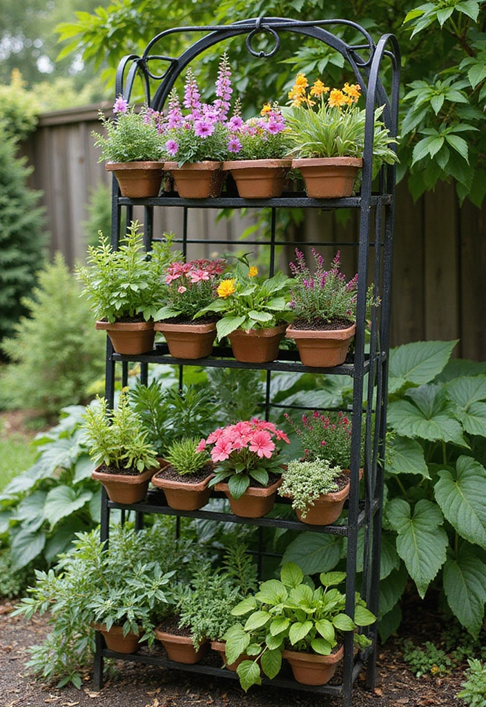 30 Pot Trellis Ideas Perfect for Small Gardens or Balconies - 26. Multi-Level Trellis